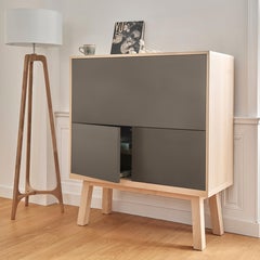 Chocolate Gray French large Secrétaire, Eric Gizard, Paris