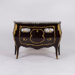 Chocolate Louis XV Style Commode