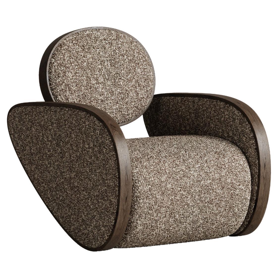 Nautilus-Stuhl in Schokolade von Plyus Design im Angebot