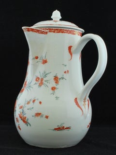 Chocolate Pot, Kakiemon Decoration, Bow Porcelain Factory, circa 1755