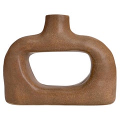 Chocolate Recoveco No. 02 Stoneware Vase by Camila Apaez