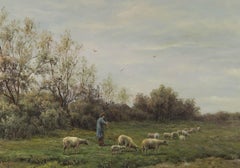 Choi - 20th Century Oil, Shepherd and his Flock