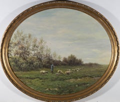 Choi - 20th Century Oil, Shepherd and his Flock