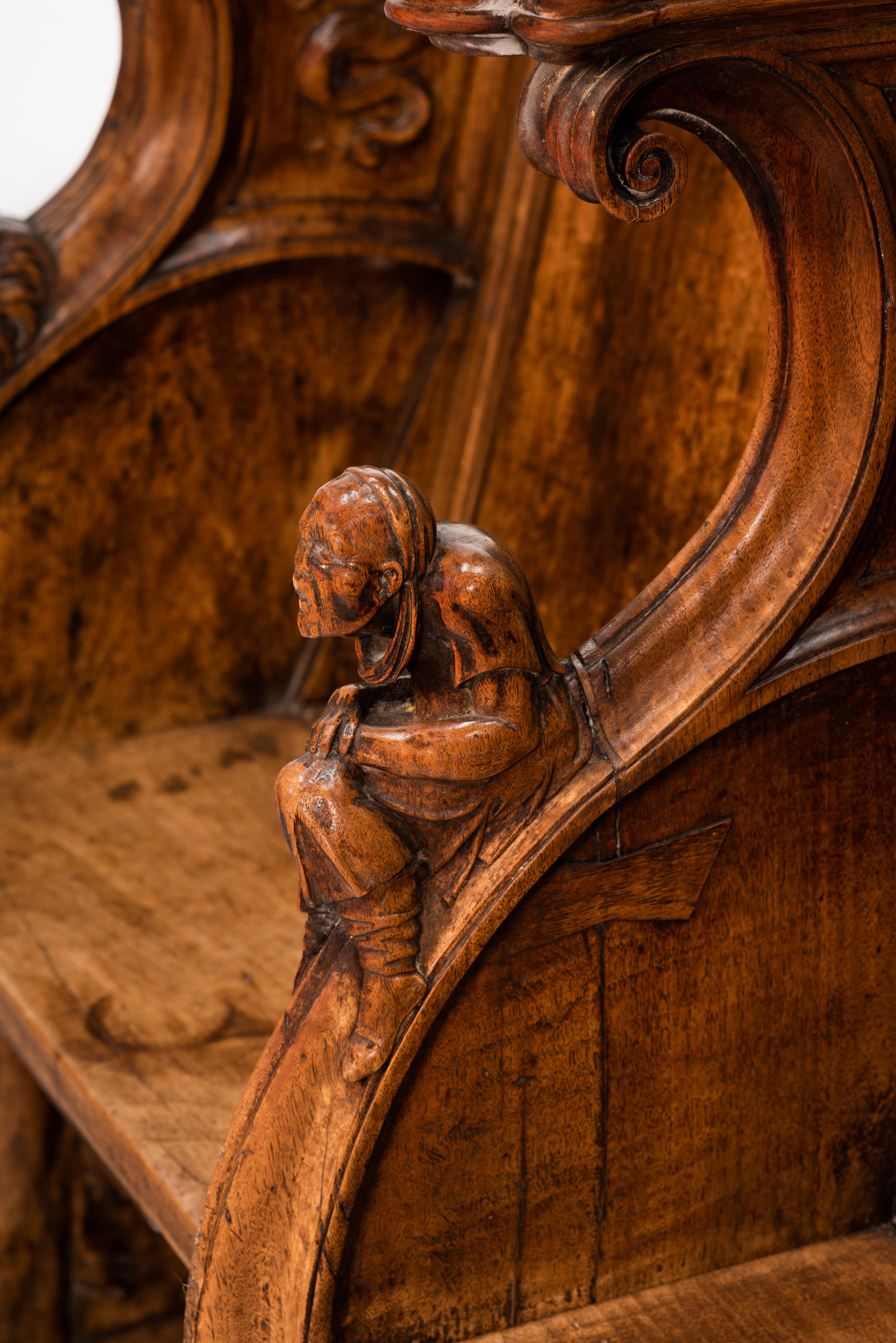 Stalles de chœur. Bois de noyer. École espagnole, XVIe siècle. en vente 5