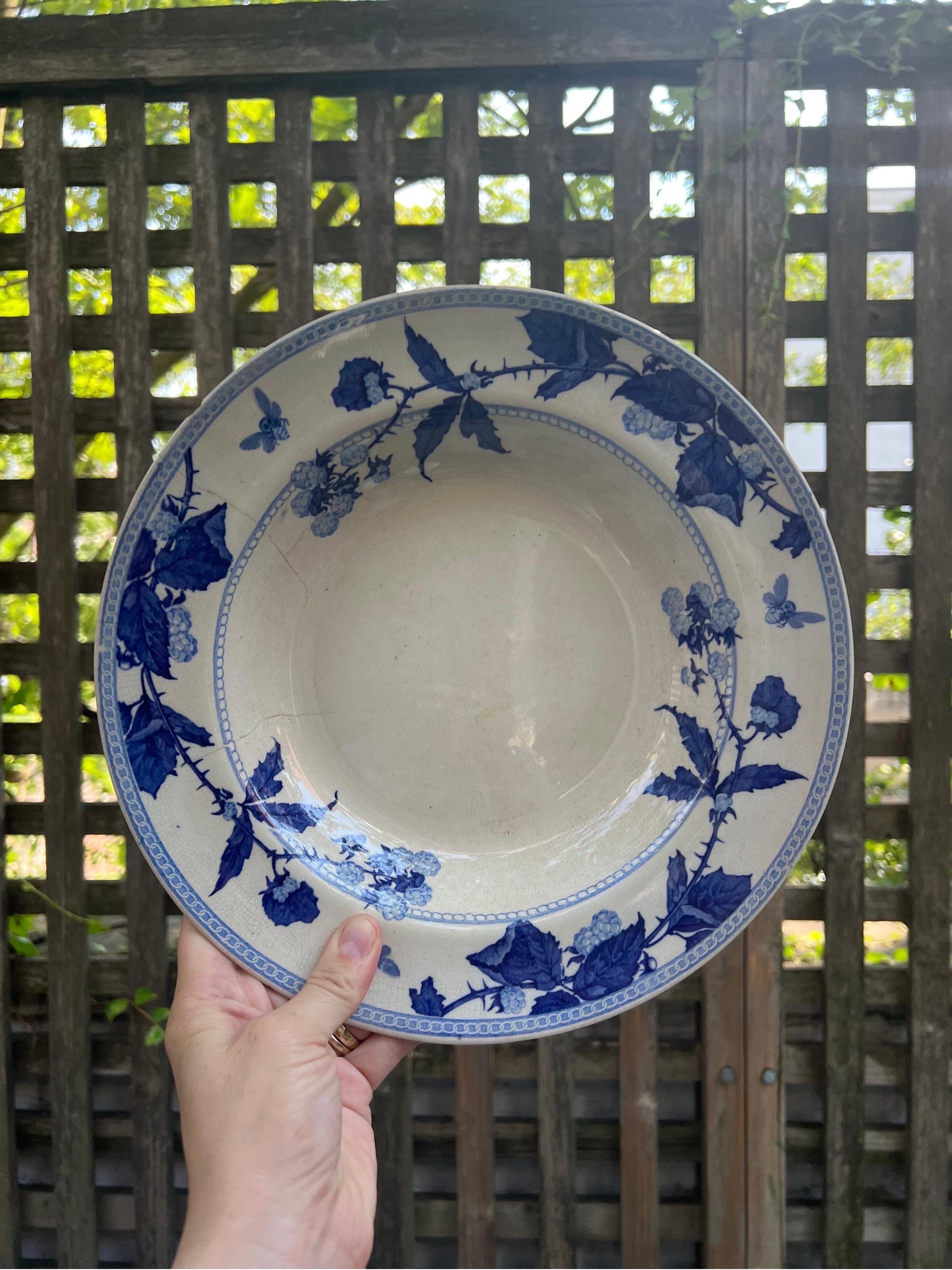 Mr. Giallo is opening his personal vault to sell a collection of his treasured antiques he's held on for so long.

ABOUT ITEM
Such a fun set of 5 of Choisy and Mason Blue Dinnerware! We love the blue patterns that can make it fun for any occasion.