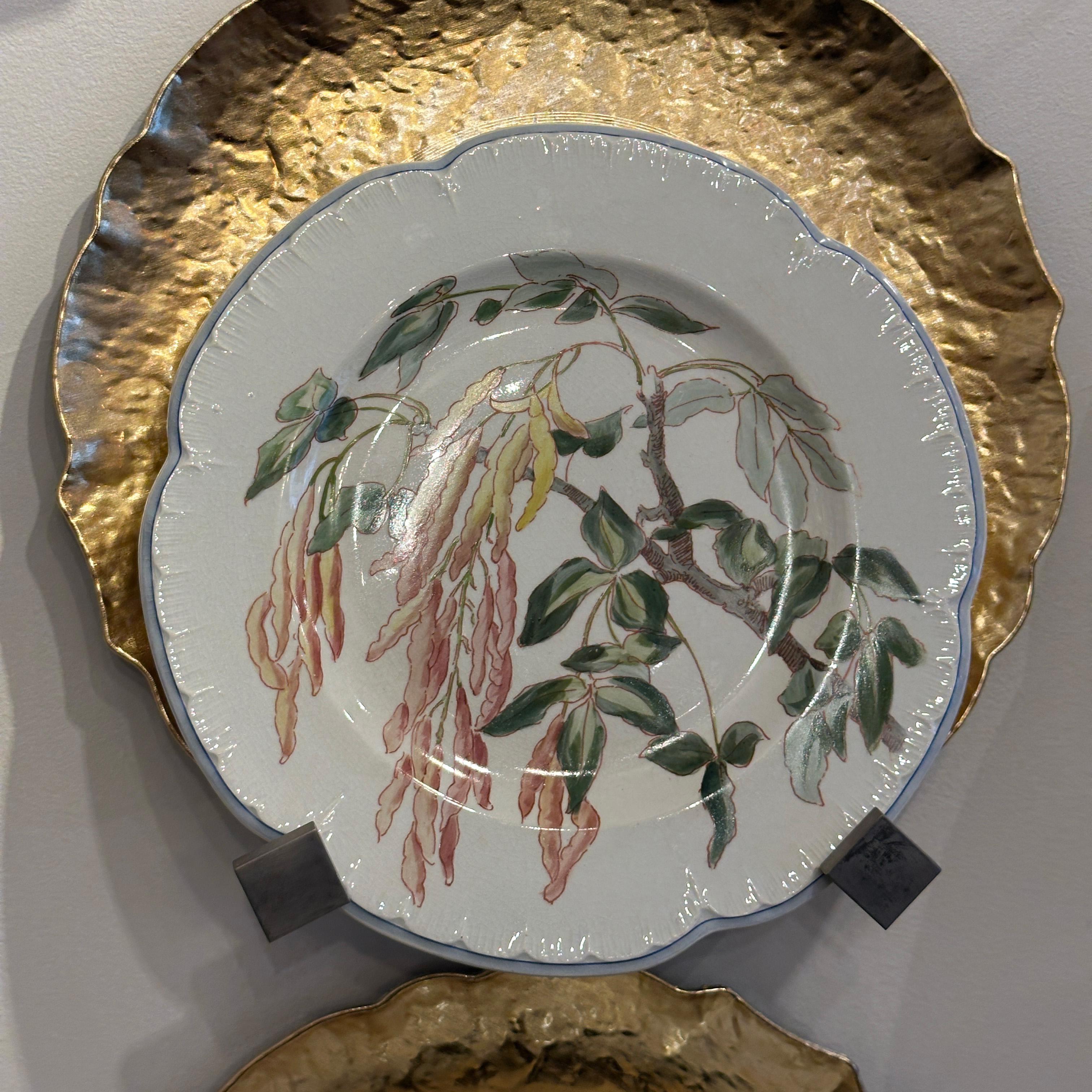 Service de table en faïence de Choisy-le-Roi, ancien, vers 1900, 39 pièces en vente 9