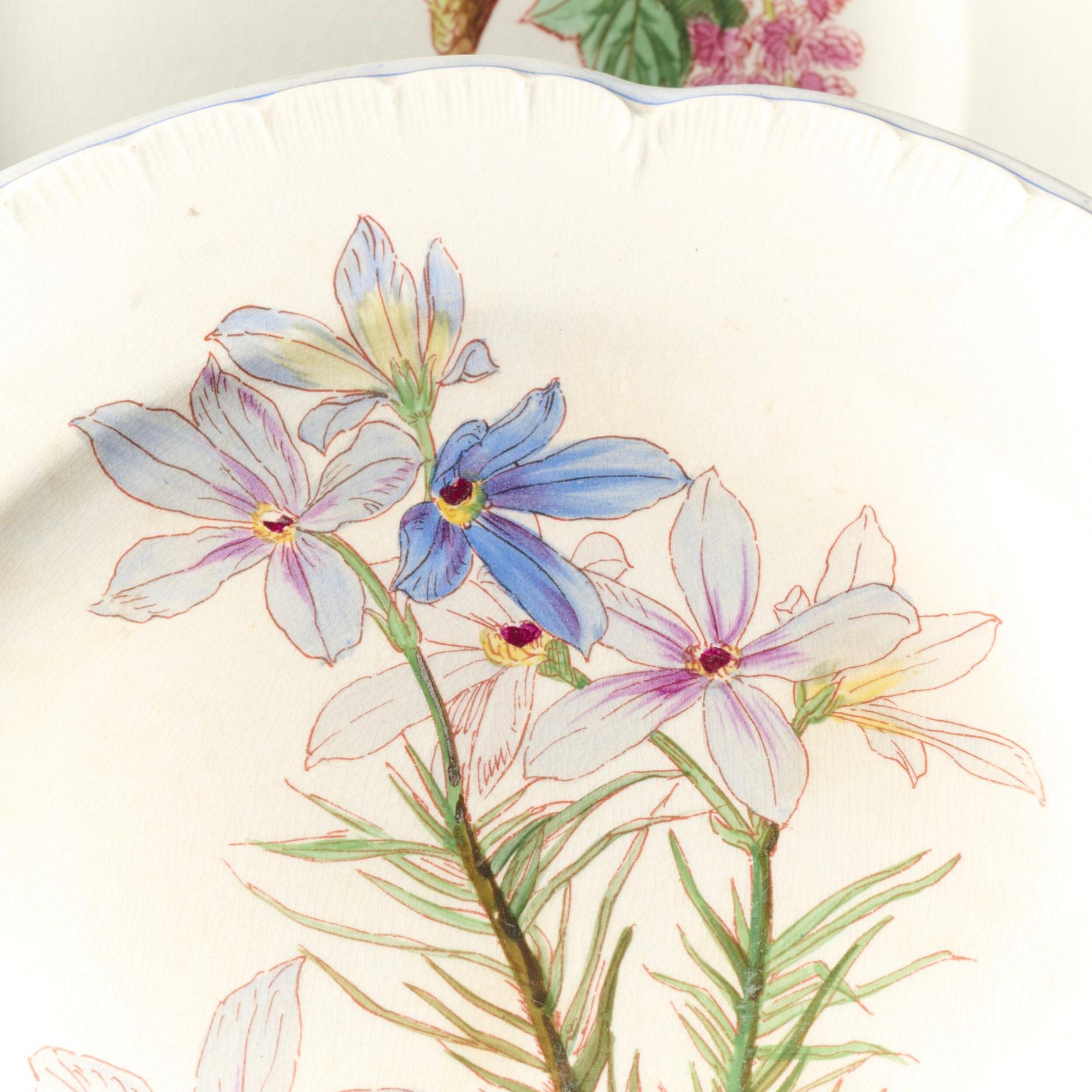 Service de table en faïence de Choisy-le-Roi, ancien, vers 1900, 39 pièces en vente 10