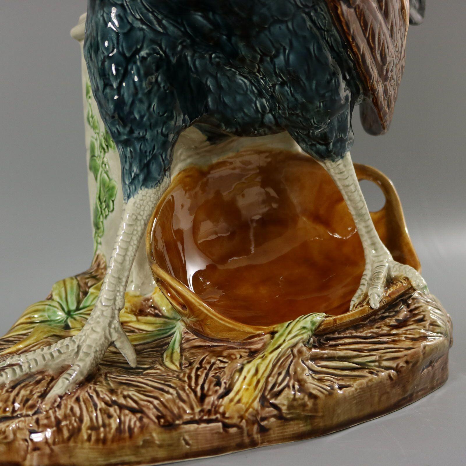 Choisy Majolica Cockerel by Louis Carrier Belleuse For Sale 3