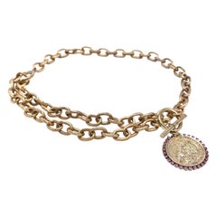 Chaîne collier ras du cou médaillon médaillon pendentif J Dauphin plaqué or avec strass