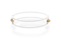 Plexiglass and Gold Silver Two Link Choker - SOUL* Collection