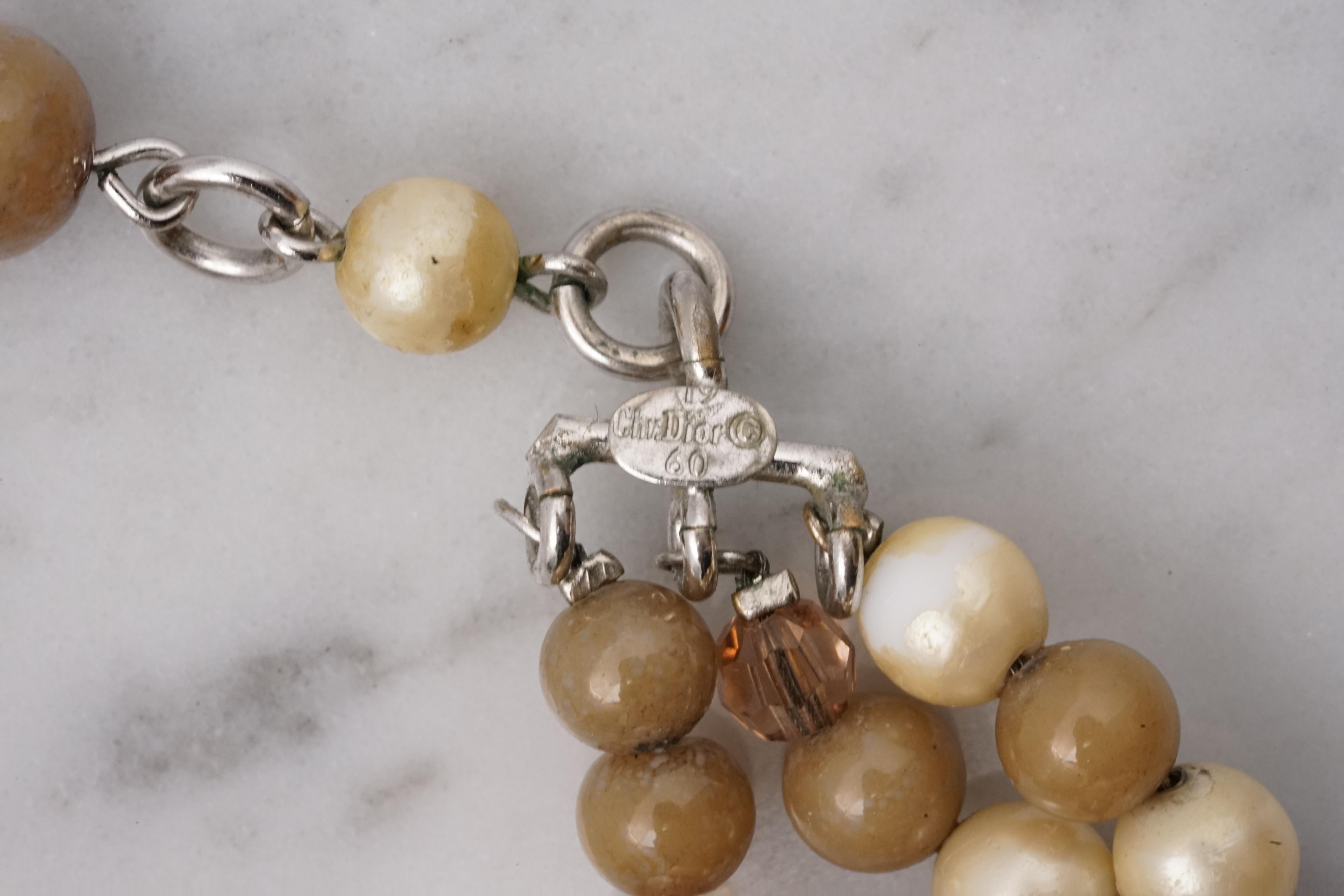 Mid-Century moderno Collana girocollo di Christian Dior anni '60 in vendita