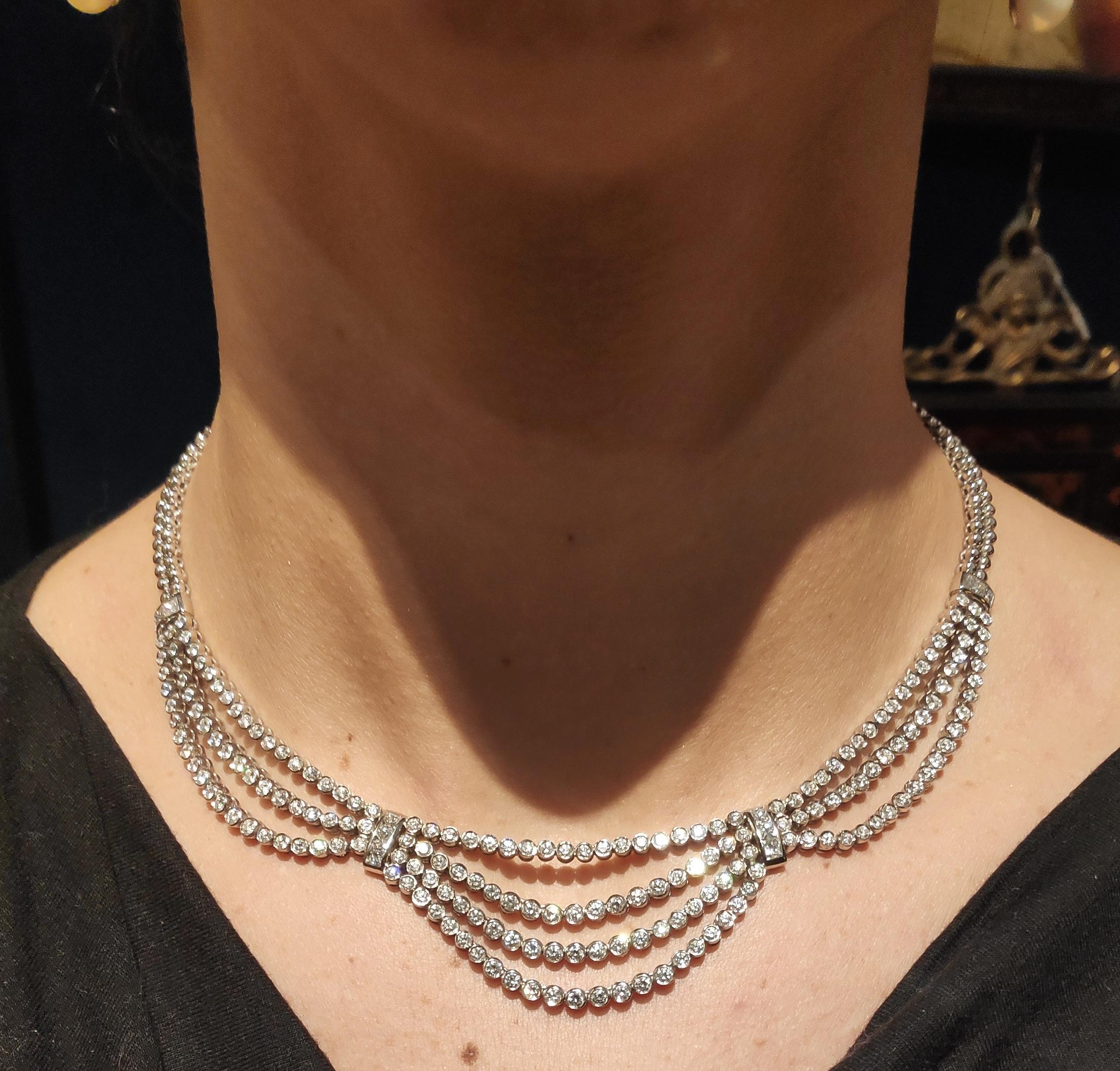 Modern Choker Necklaces Diamonds