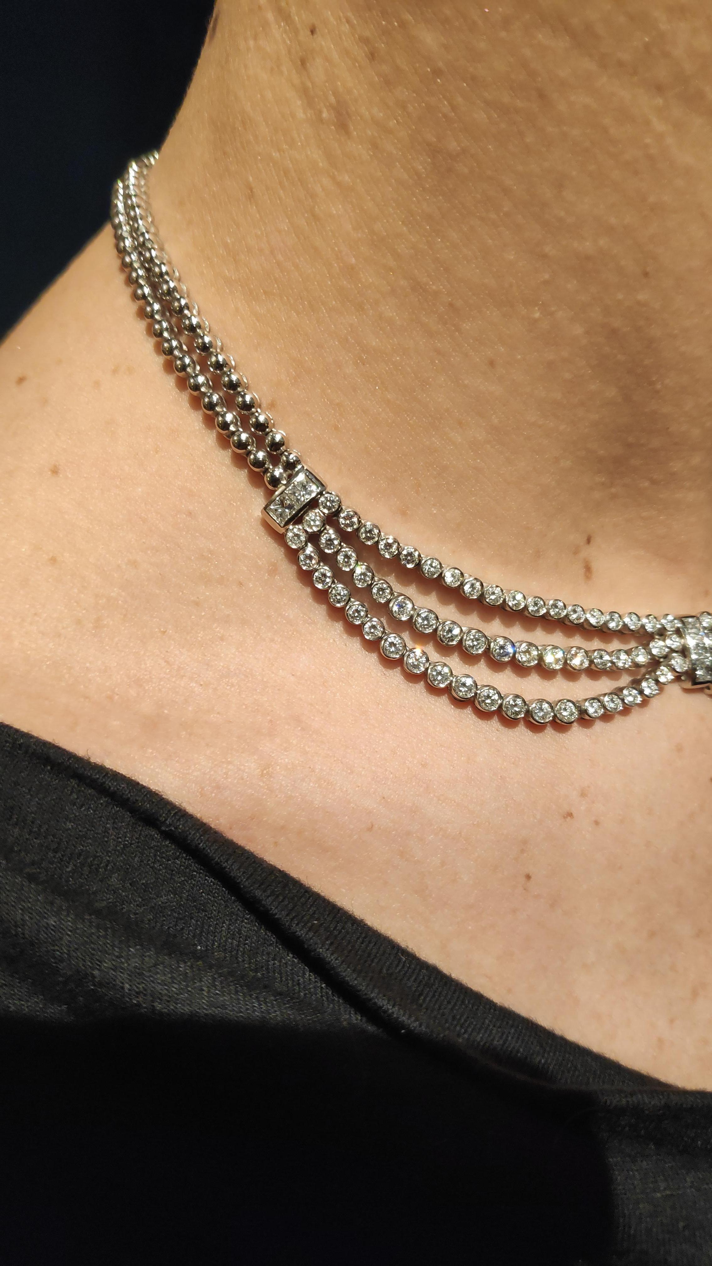 Choker Necklaces Diamonds In New Condition In Palermo, IT