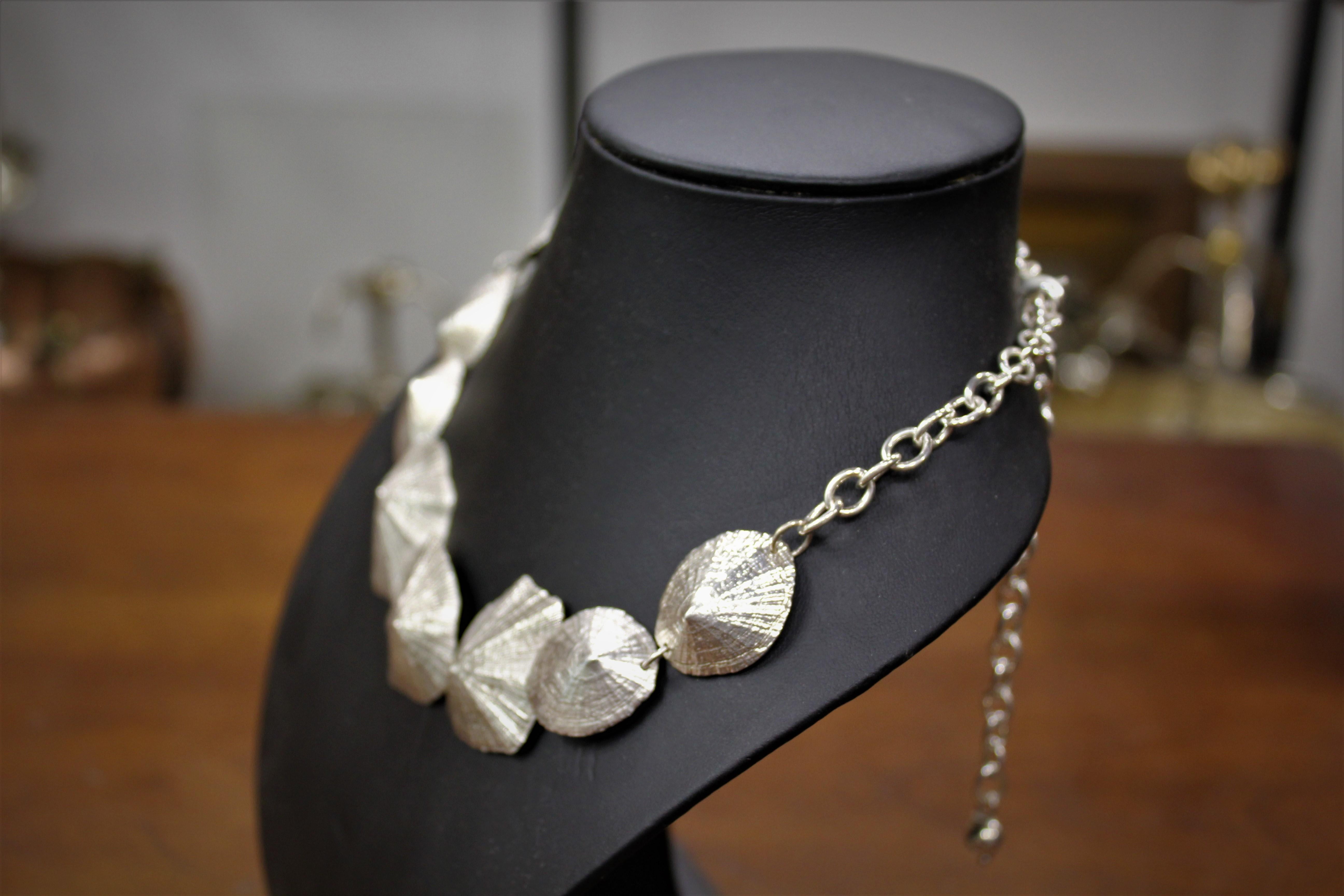Tour de cou, idée cadeau originale, coquillage, argent sterling, amoureux de la mer, fait à la main, Italie Pour femmes en vente