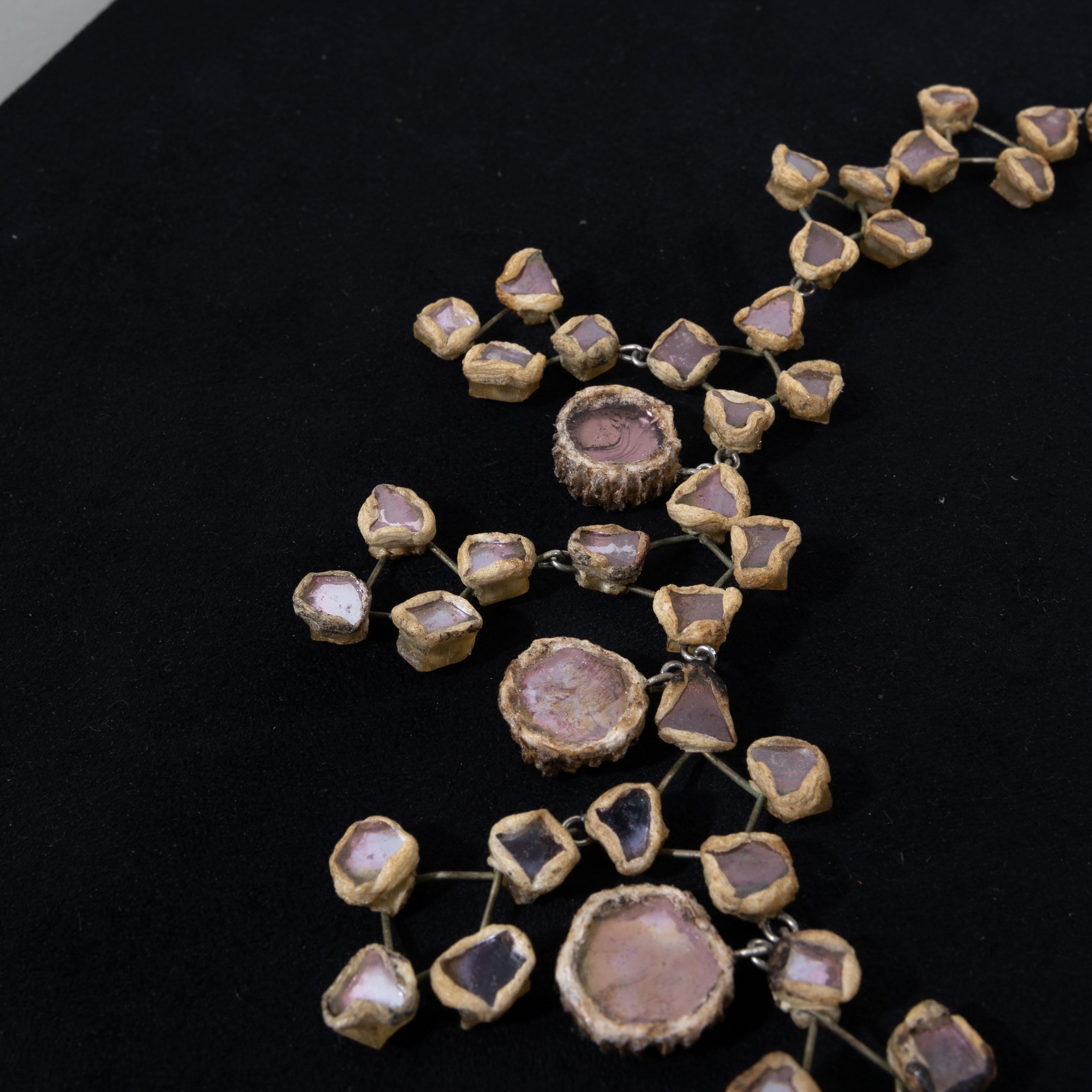 Mid-Century Modern Choker Talosel necklace (Model called Reine de Saba) by Line Vautrin For Sale
