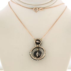 Girocollo con diamanti taglio rosa fino a 0,40ct in oro e argento 14k 4,6 grammi