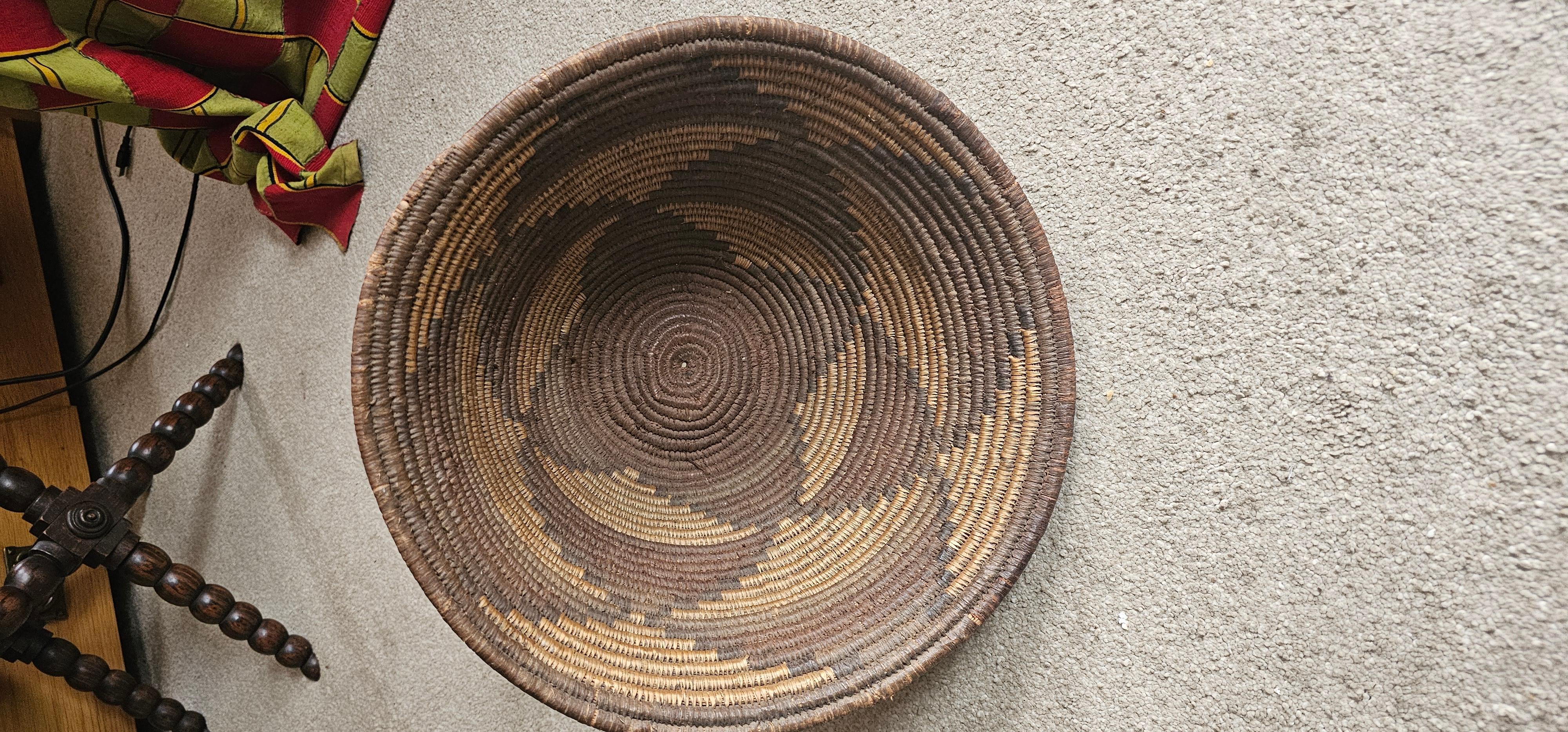 Tribal Chokwe Basket For Sale