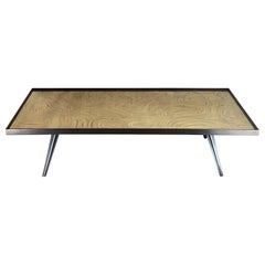 "Cholesterique" Contemporary Brass and Black Steel Coffee Table by Atelier EB