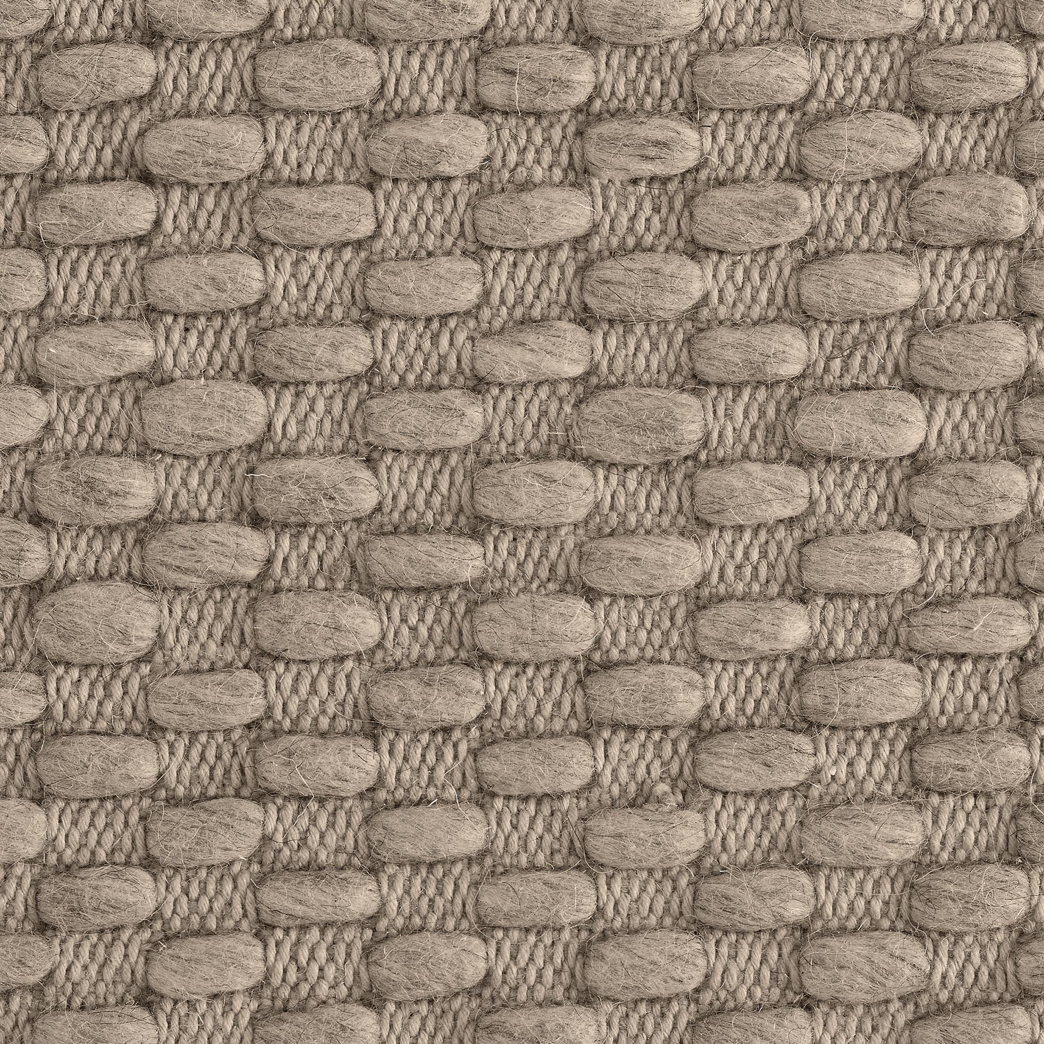 Tappeto Choma 6x9ft in lana di frassino, cotone, con disegno a pompon, tessuto a mano di lusso in vendita 1
