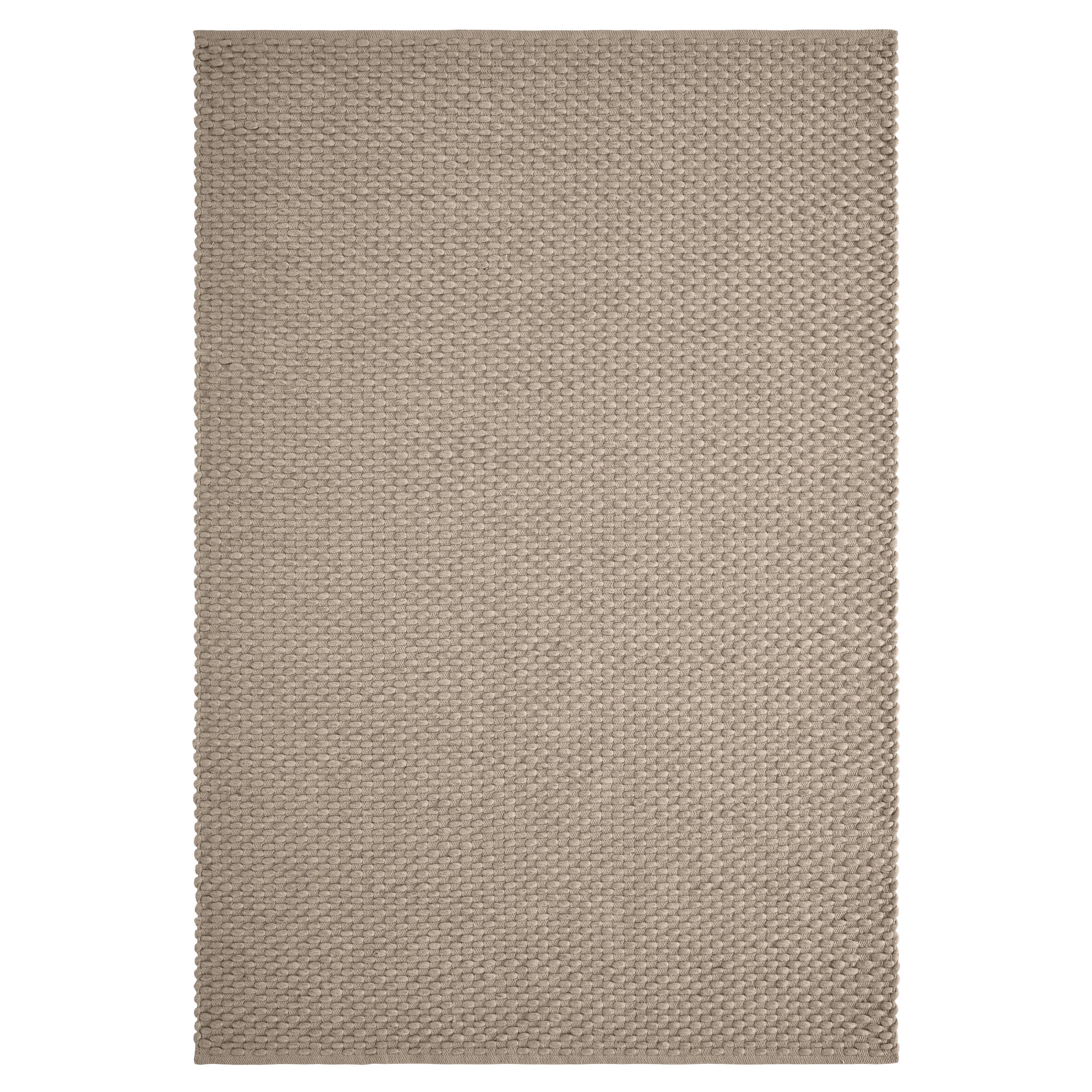 Tappeto Choma 8x10ft in lana di frassino e cotone con disegno a pompon, intrecciato a mano e di lusso