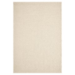 Choma 8X10ft Ivory Wool/Cotton Chunky Bobble Design Luxury Handwoven Rug