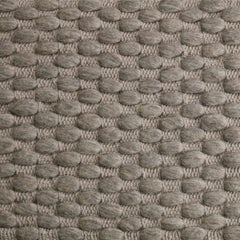 Choma, Grey, Handwoven Face 72% Undyed New Zealand Wool/28% Cotton, 9' x 12'