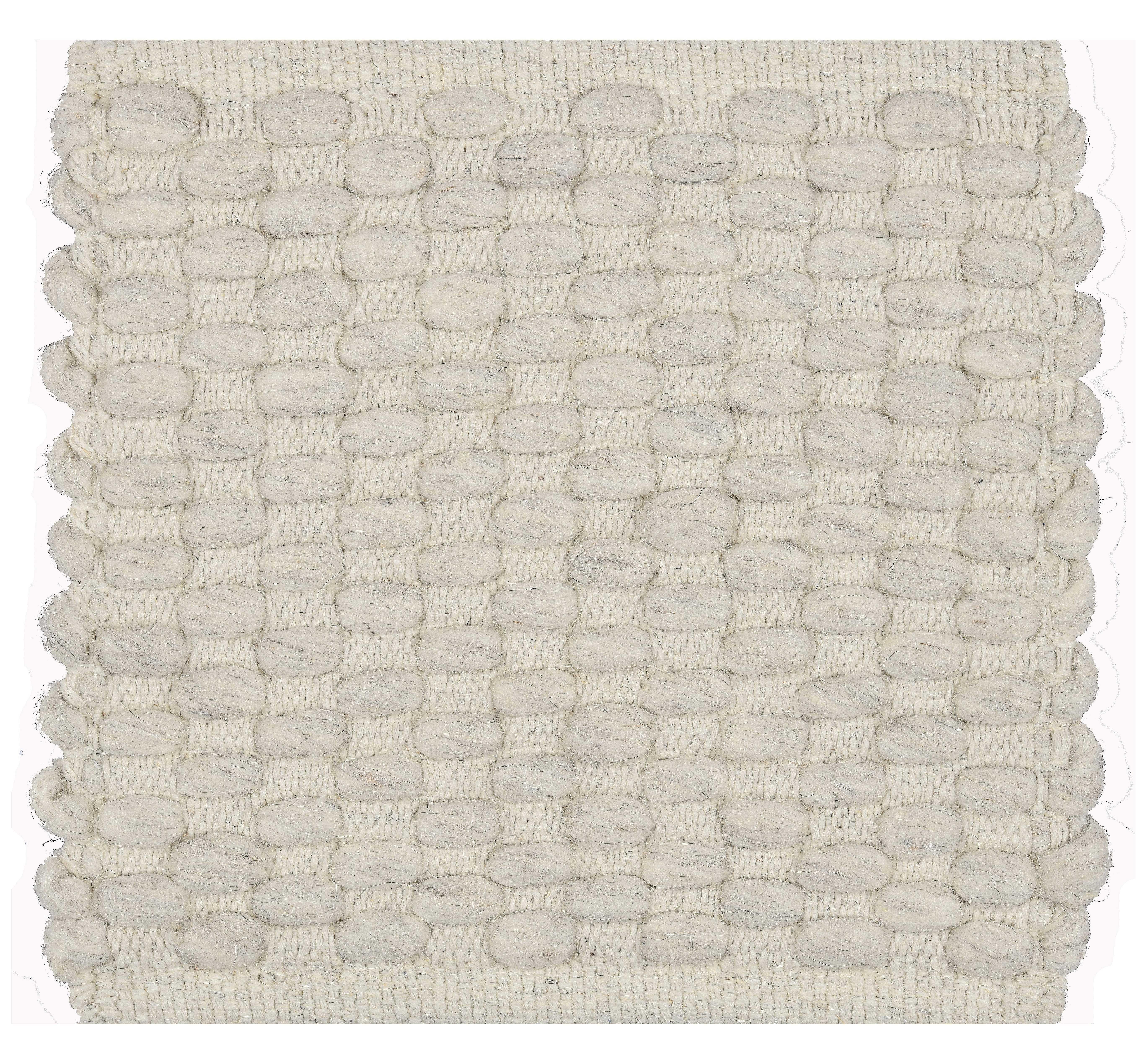 Contemporary Choma, Oat, Handwoven Face 72% Undyed New Zealand Wool/28% Cotton, 8' x 10' For Sale