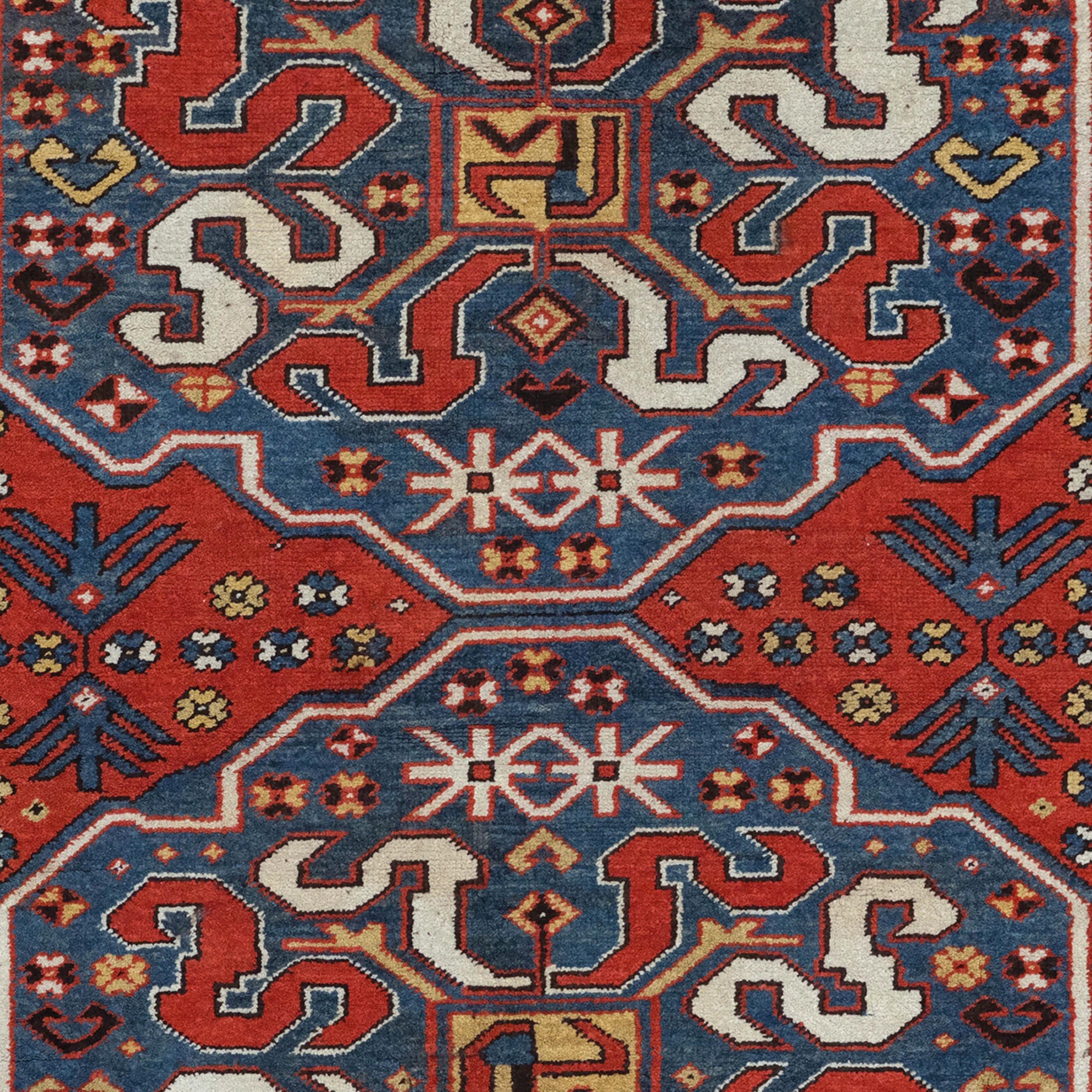 Chondoresk Kazak-Teppich - Chondoresk Kazak-Teppich aus dem 19. Jahrhundert (Kaukasisch) im Angebot