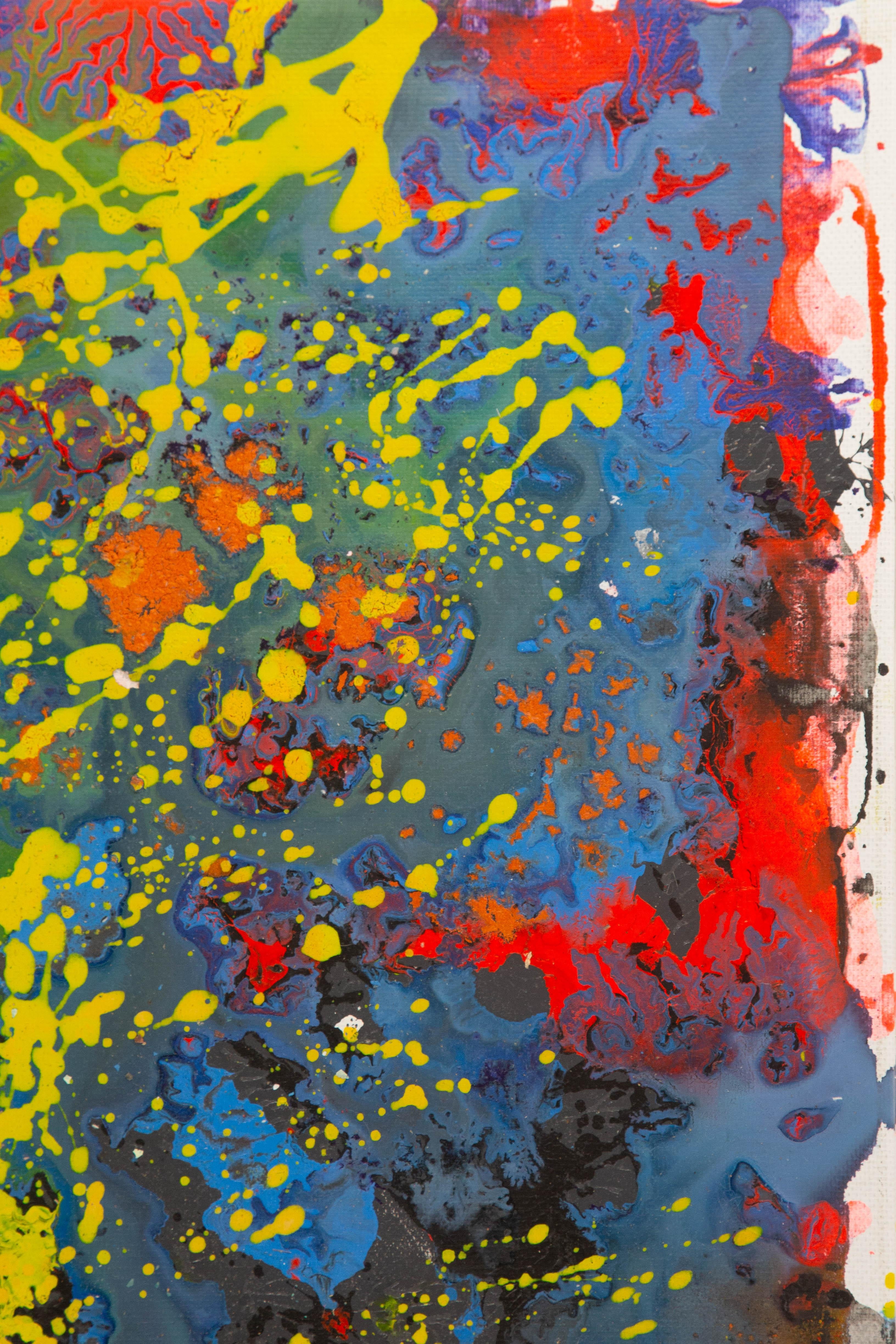 Chong Liu Óleo Original Abstracto Sobre Lienzo 