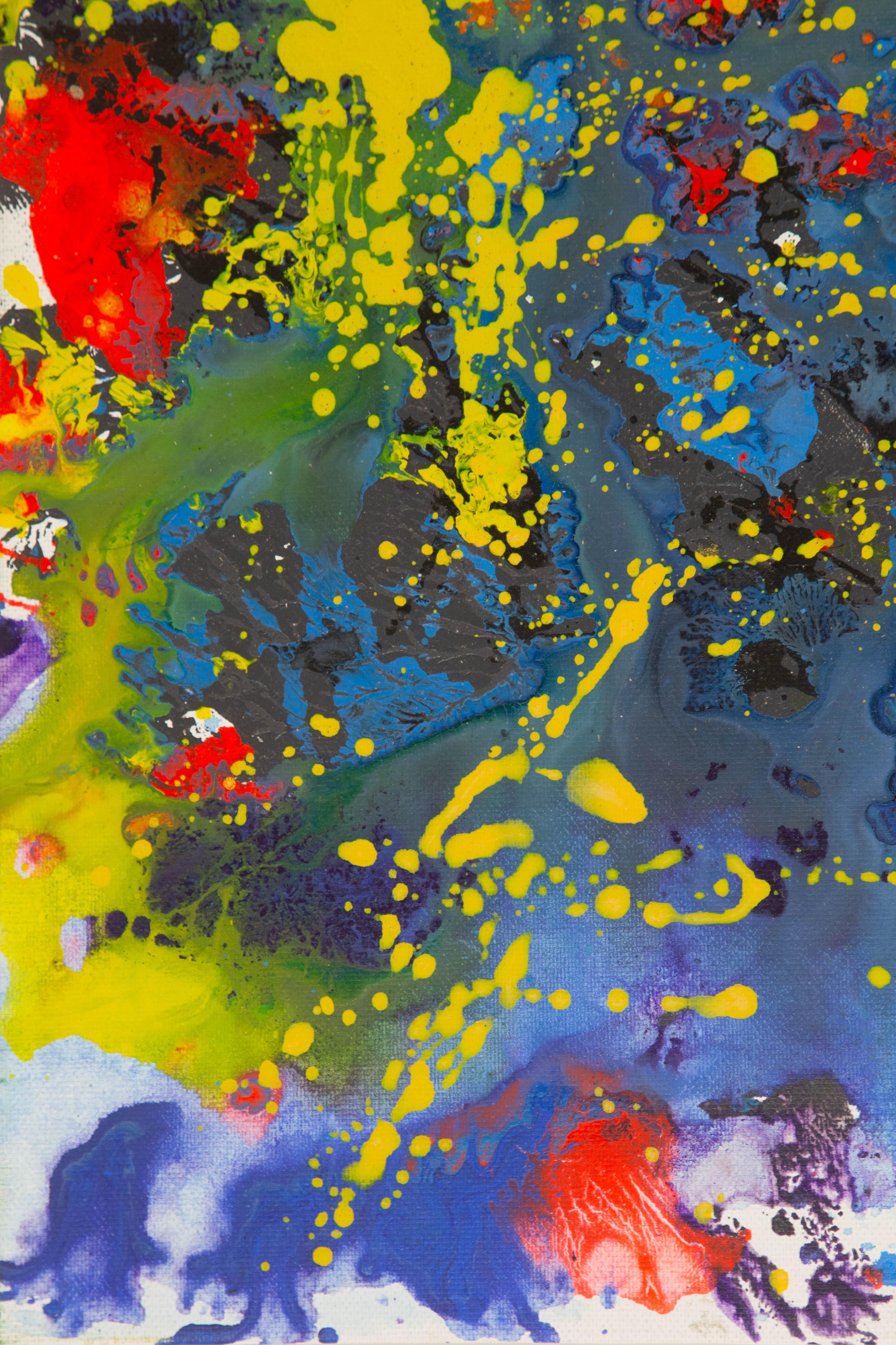 Chong Liu Óleo Original Abstracto Sobre Lienzo 