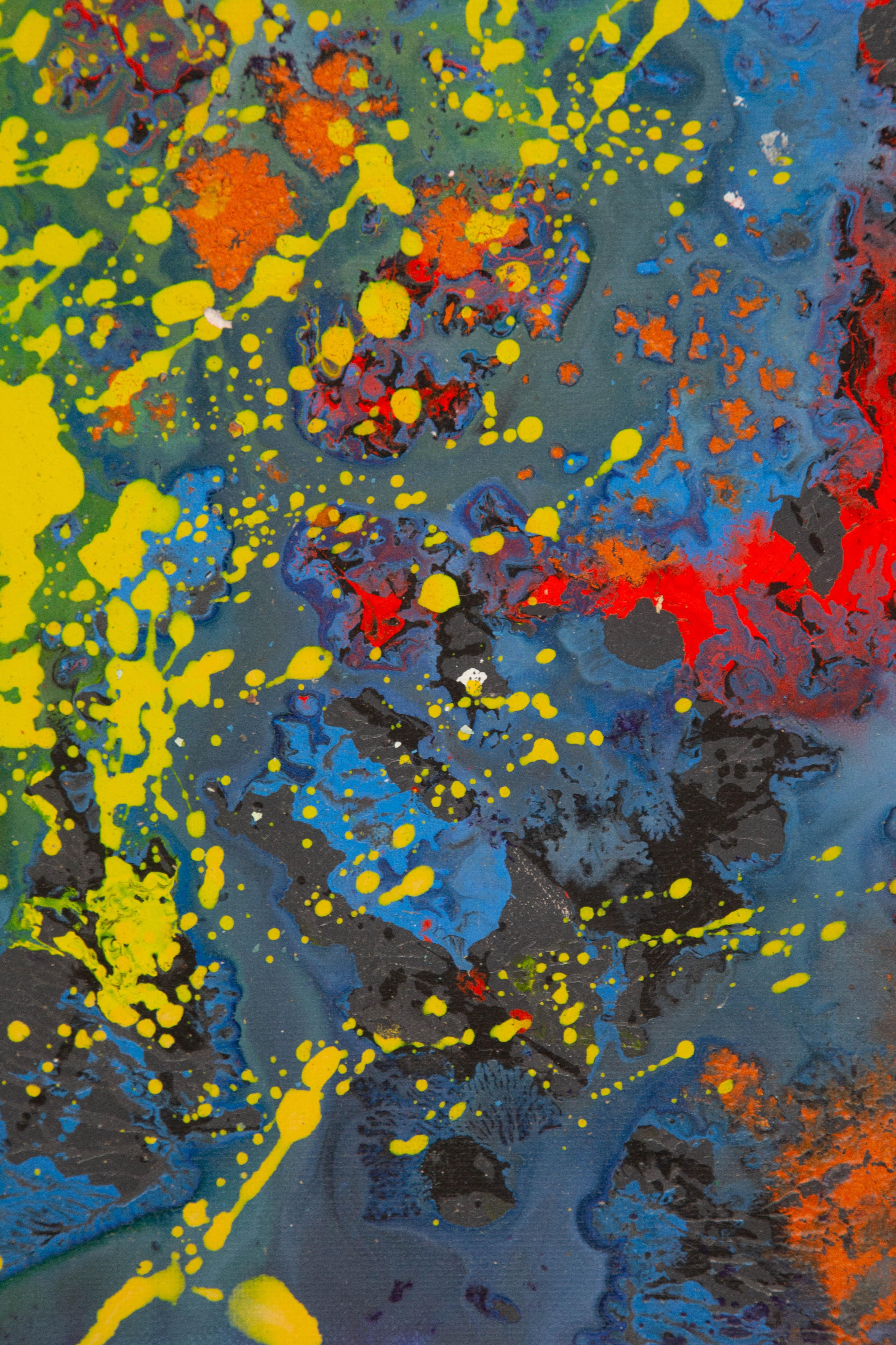 Chong Liu Óleo Original Abstracto Sobre Lienzo 
