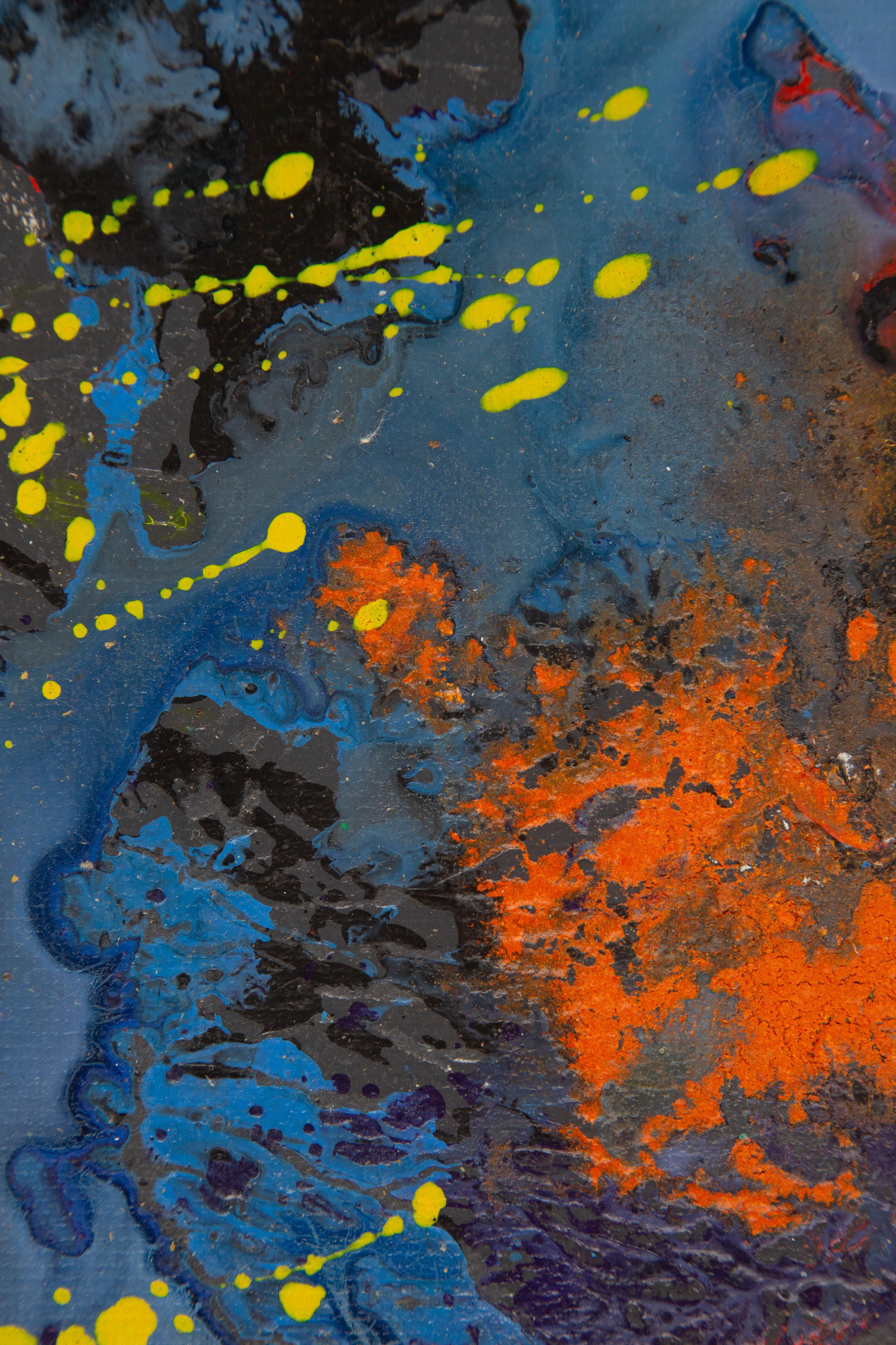 Chong Liu Óleo Original Abstracto Sobre Lienzo 