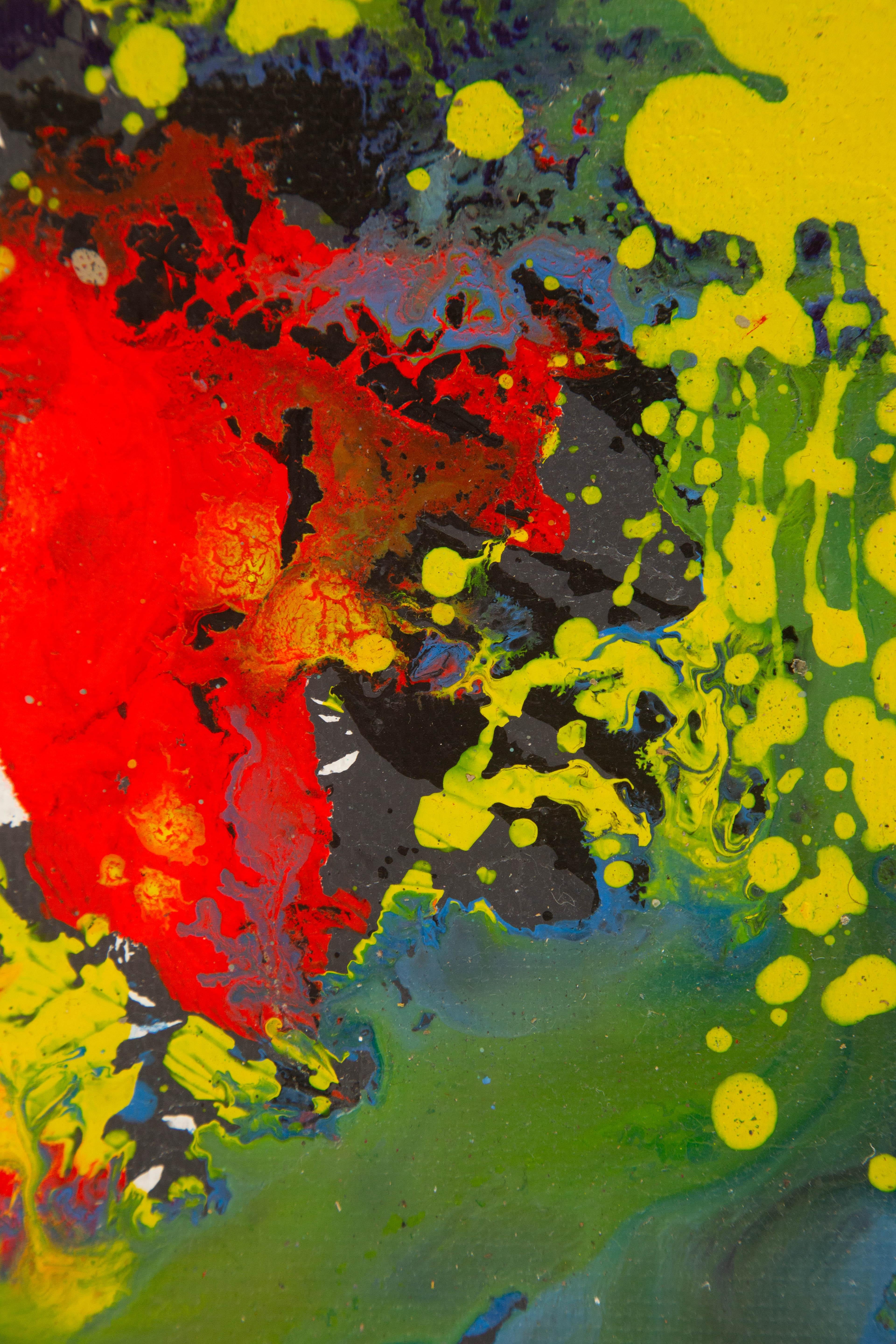 Chong Liu Óleo Original Abstracto Sobre Lienzo 