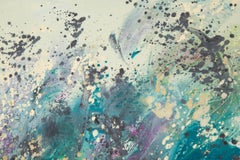 Chong Liu Abstract Original Oil On Canvas "The Beginning Of Nature - Flow "