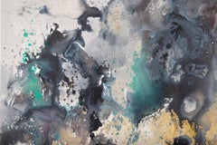 Chong Liu Abstract Original Oil On Canvas "The Beginning Of Nature - Blend"