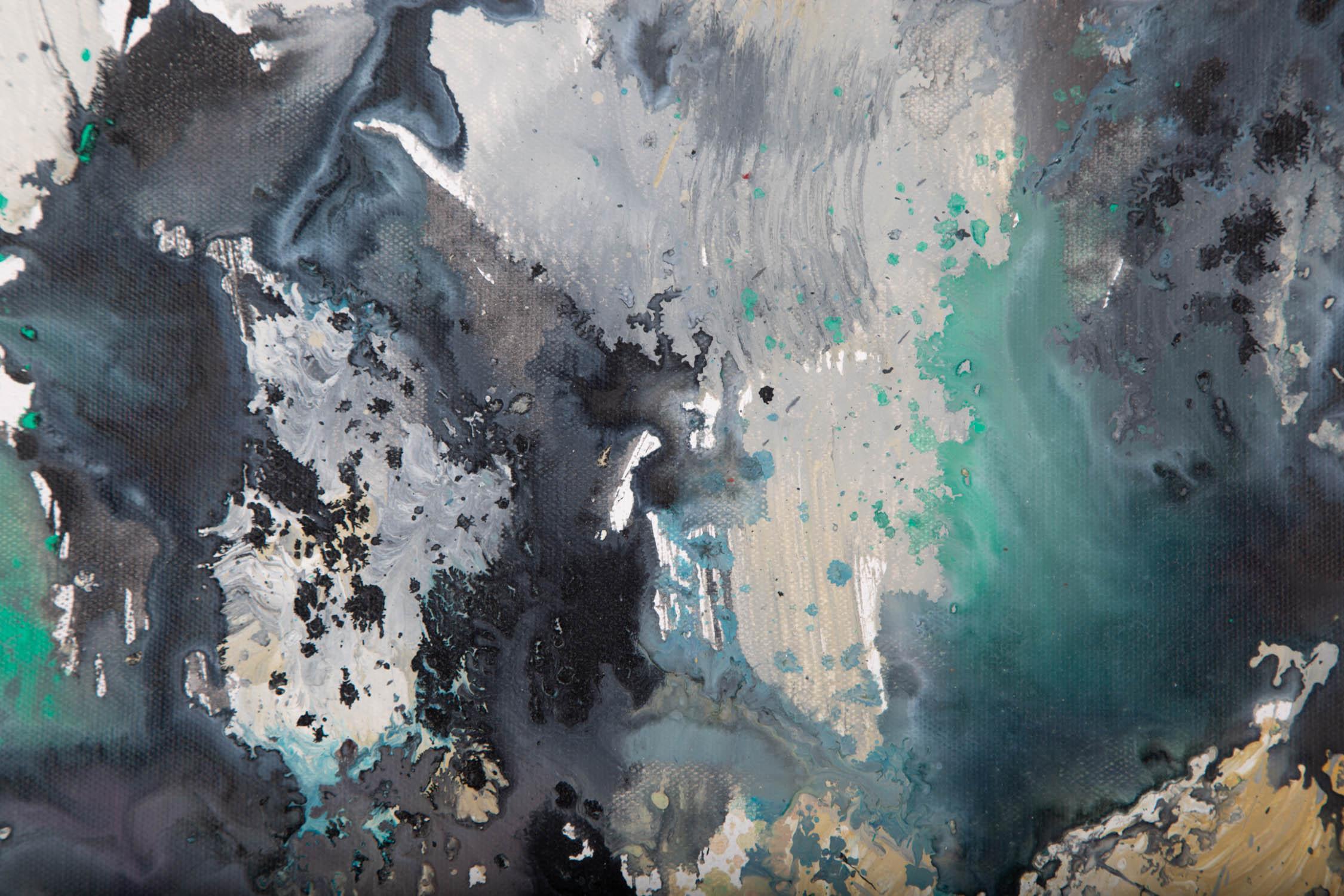 Chong Liu Abstrakt Original Öl auf Leinwand 