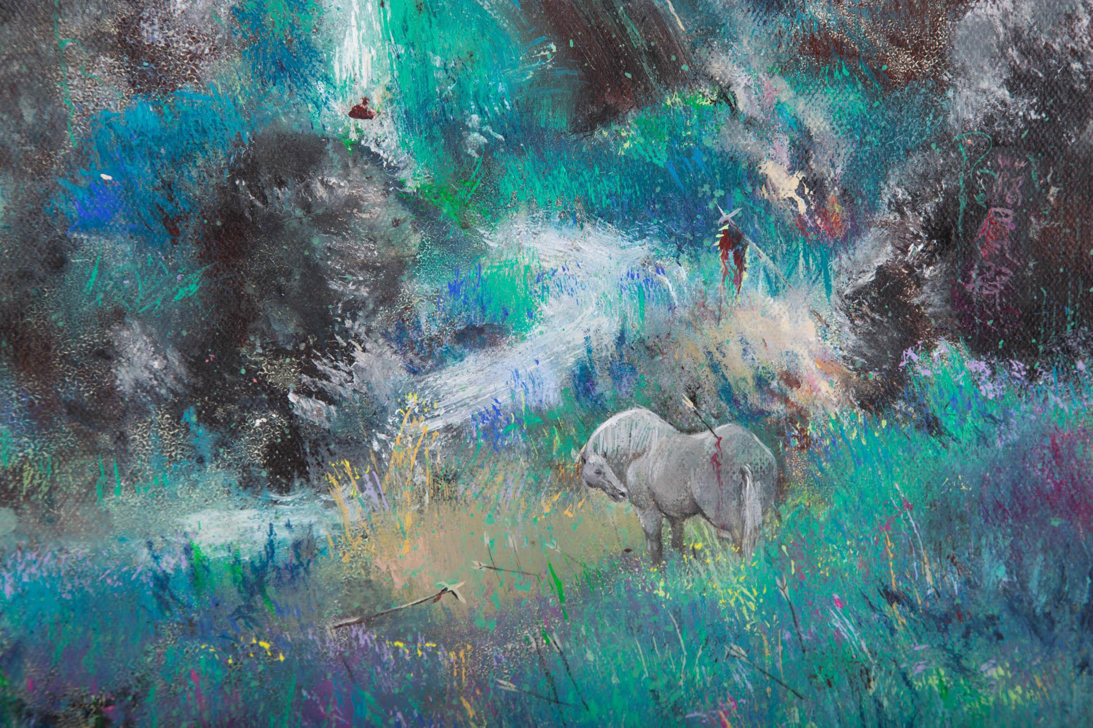 Chong Liu Abstract Original Oil Painting 