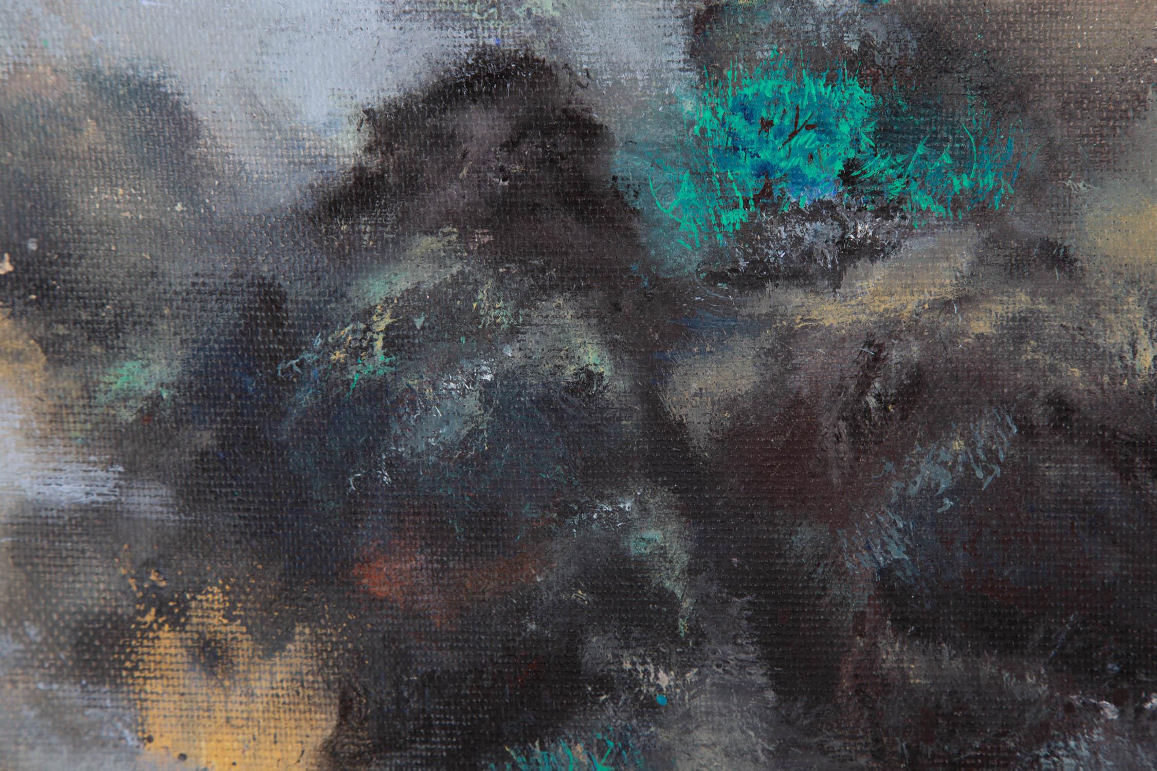 Chong Liu Pittura ad olio astratta originale 