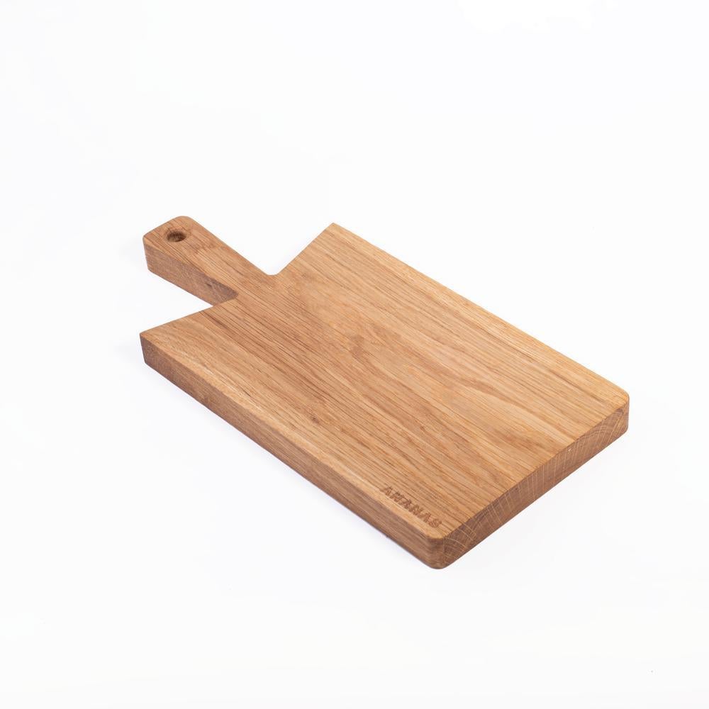 Minimalist Chop, Handmade Oak Wood Serving and Cutting Board For Sale