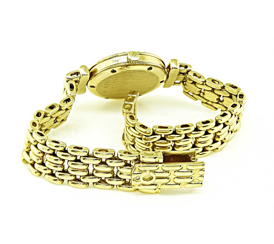 Chopard 0.80ct Diamond Gold Watch In Good Condition For Sale In New York, NY