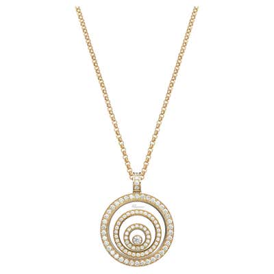 Chopard Happy Diamonds Gold Moon and Stars Pendant Necklace at 1stDibs ...