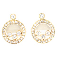 Chopard 18 Karat Happy Diamond Icon Earrings