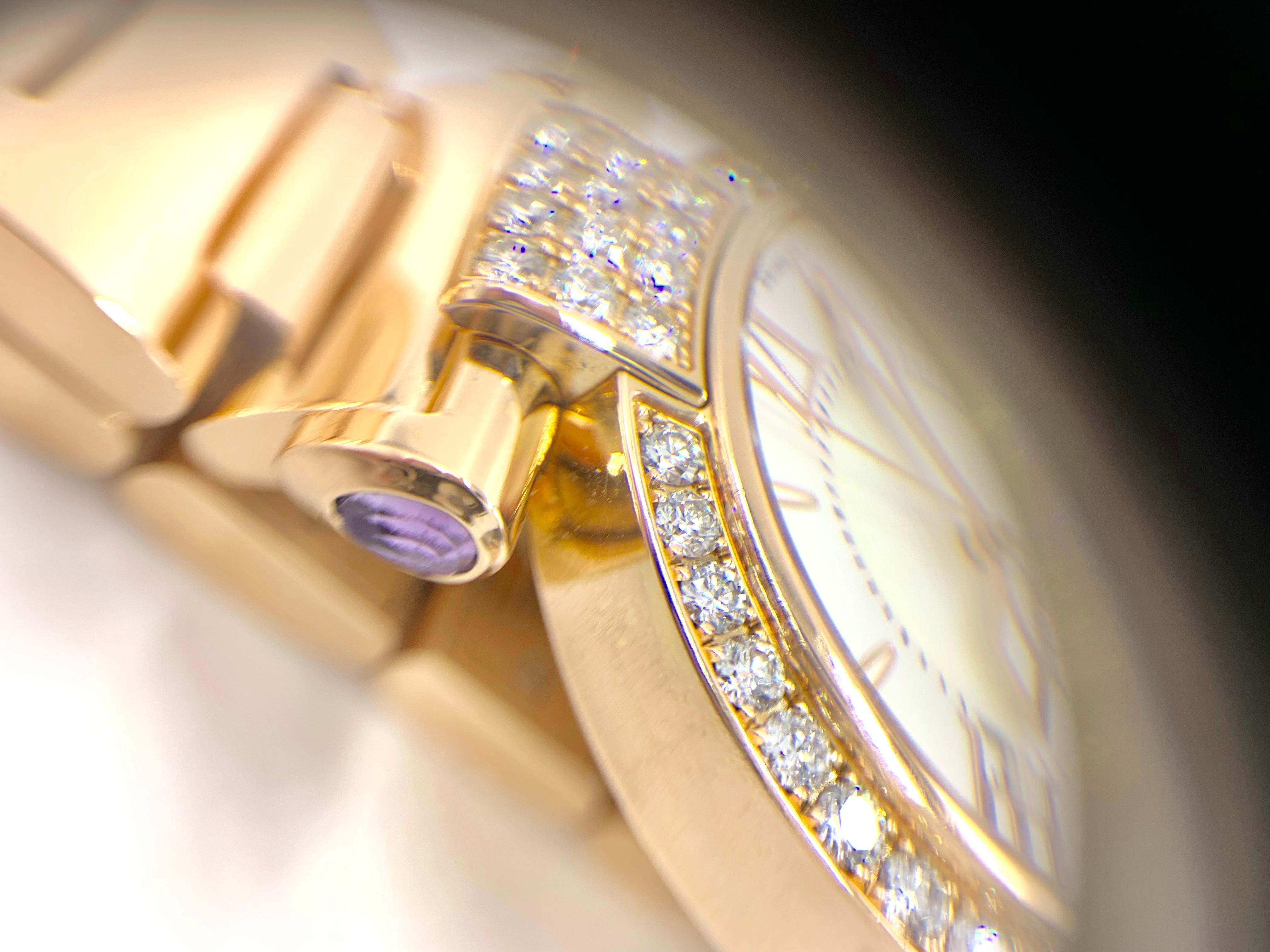 Chopard 18 Karat Rose Gold and Diamond Imperiale Watch For Sale 3