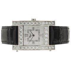 Chopard 18 Karat White Gold Diamond H Watch