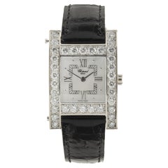 Chopard 18 Karat White Gold Diamond H Watch