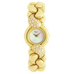 Chopard 18 Karat Yellow Gold Casmir Vintage Diamond Watch