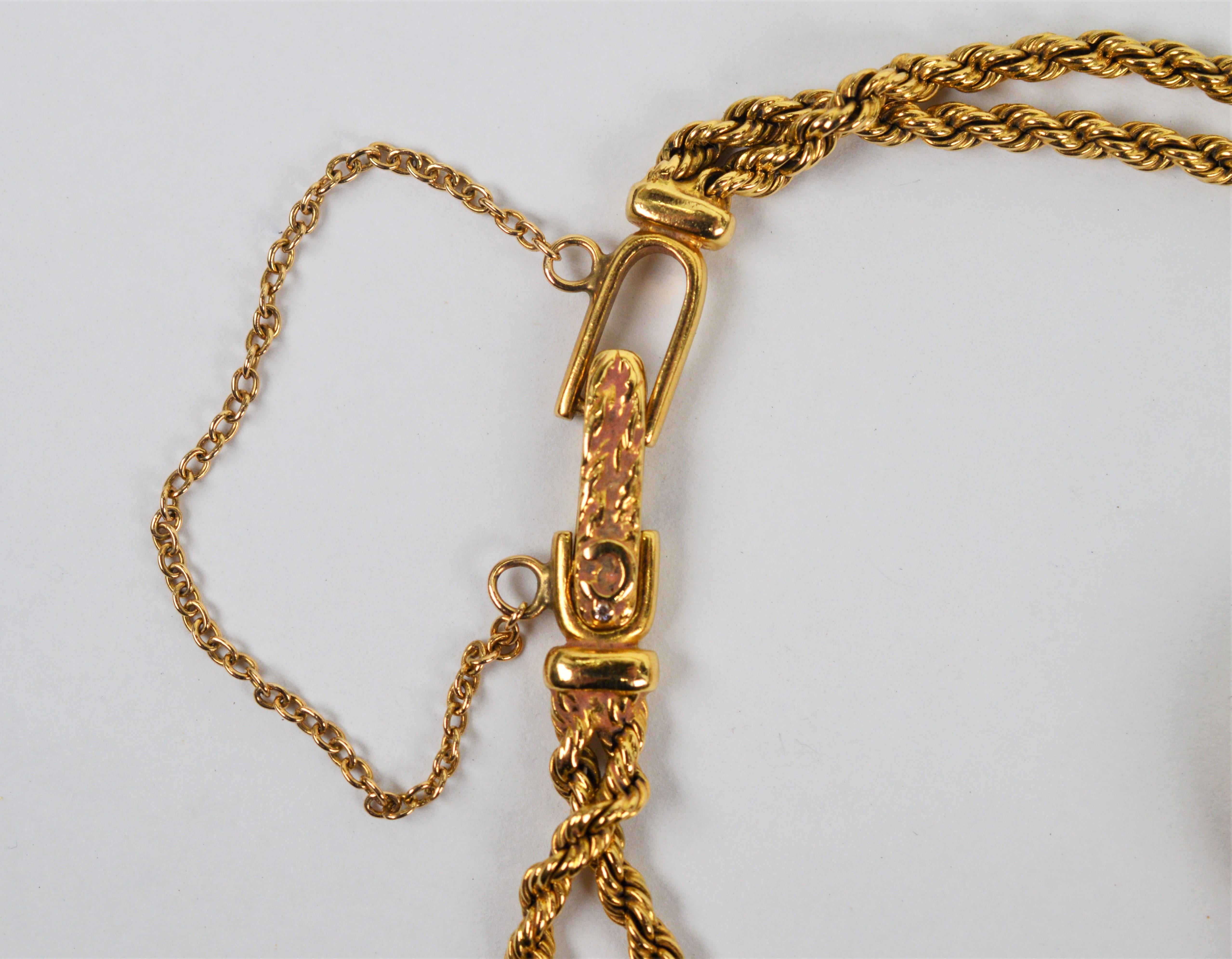 Chopard 18 Karat Yellow Gold Happy Diamond Bracelet Watch In Excellent Condition For Sale In Mount Kisco, NY