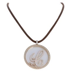 Chopard 18 Karat Yellow Gold Happy Diamond C-Pendant Rope Necklace 36g Chopard 18 Karat Yellow Gold Happy Diamond C-Pendant Rope Necklace 36g