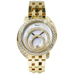 Chopard 18 Karat Yellow Gold Happy Spirit Watch