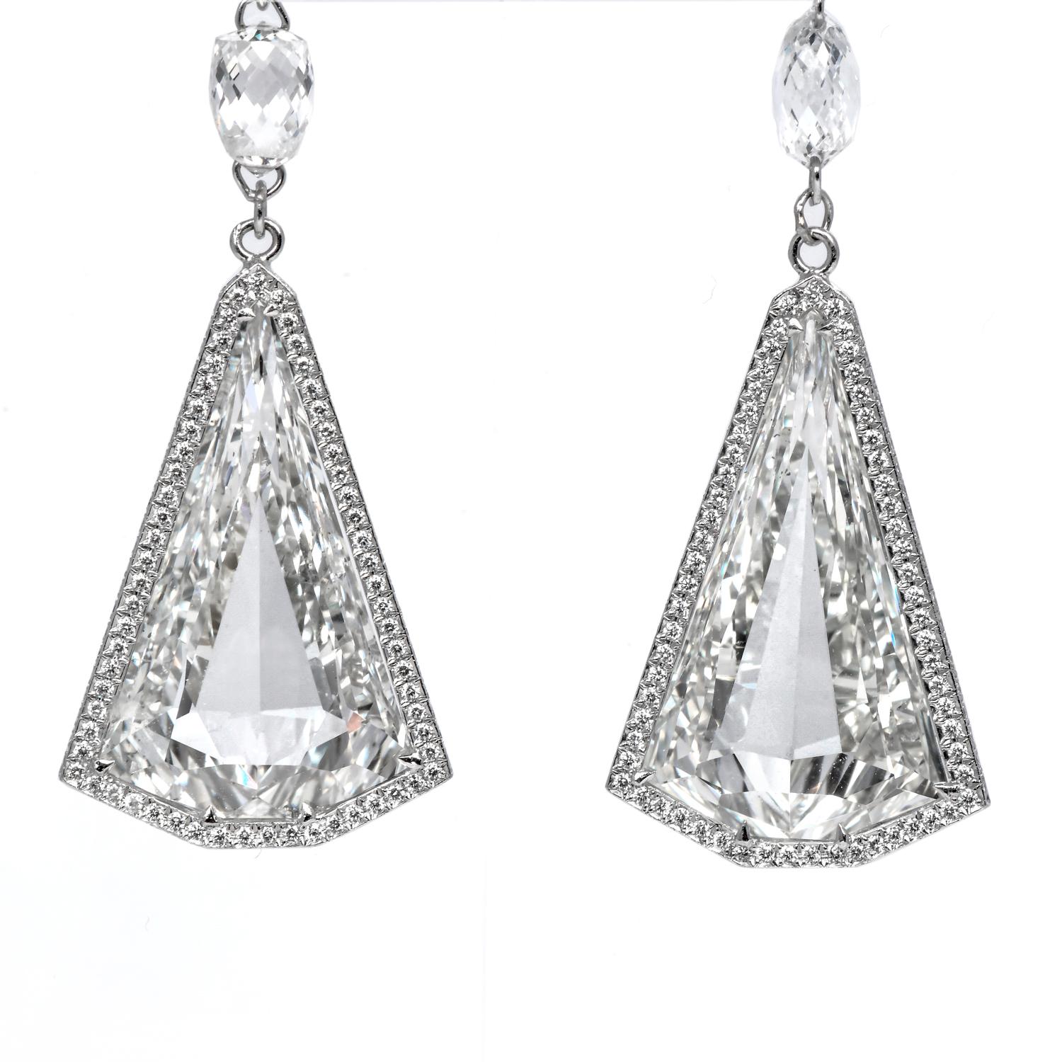 greville pear-drop earrings